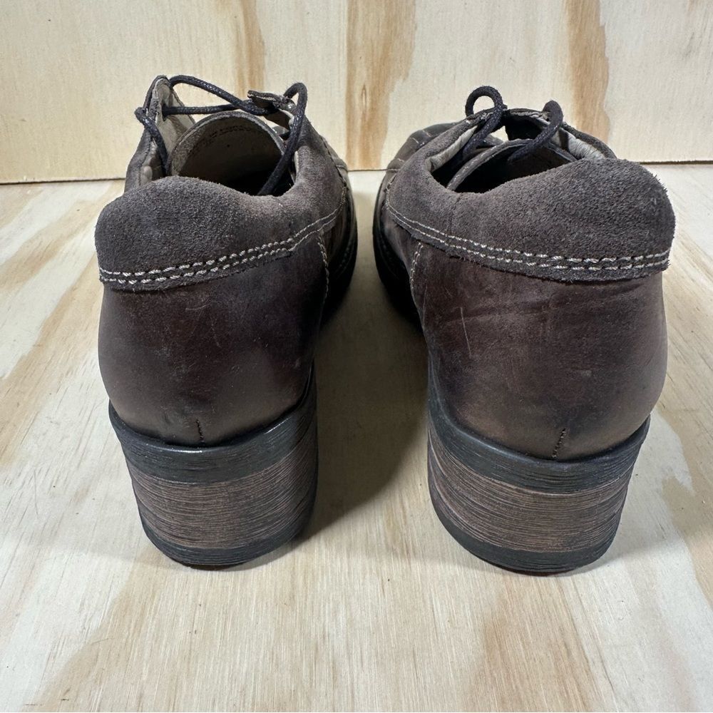 Dromedaris Brown Leather Lace Up Shoes Women’s Size 7 - Picture 6 of 10